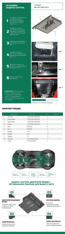 Bronex защита радиатора, змеевика MAN TGX 18.440 Standard