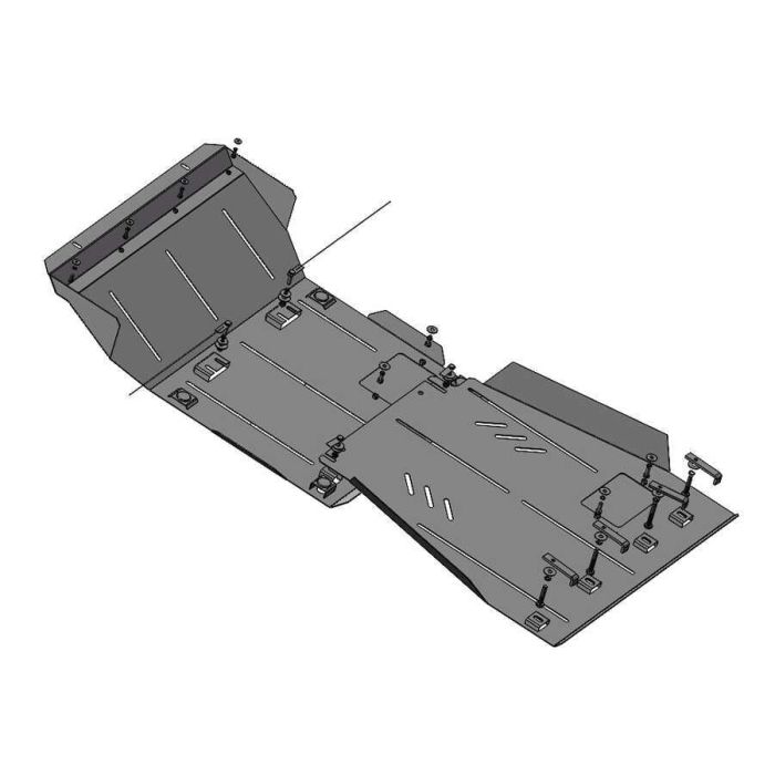 Bronex защита двигателя, КПП, радиатора, редуктора Nissan Pathfinder 2005-2012 Standard
