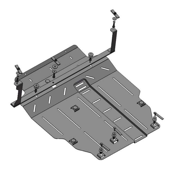 Bronex защита двигателя, КПП, радиатора Mitsubishi Outlander XL Standard