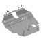 Bronex защита двигателя, КПП, радиатора Nissan X-Trail T30 2001-2007 Standard