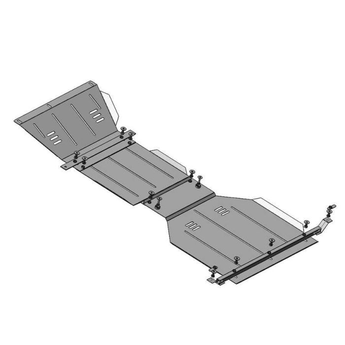 Bronex защита двигателя, КПП, радиатора, редуктора Jeep Grand Cherokee 2007-2010 Premium