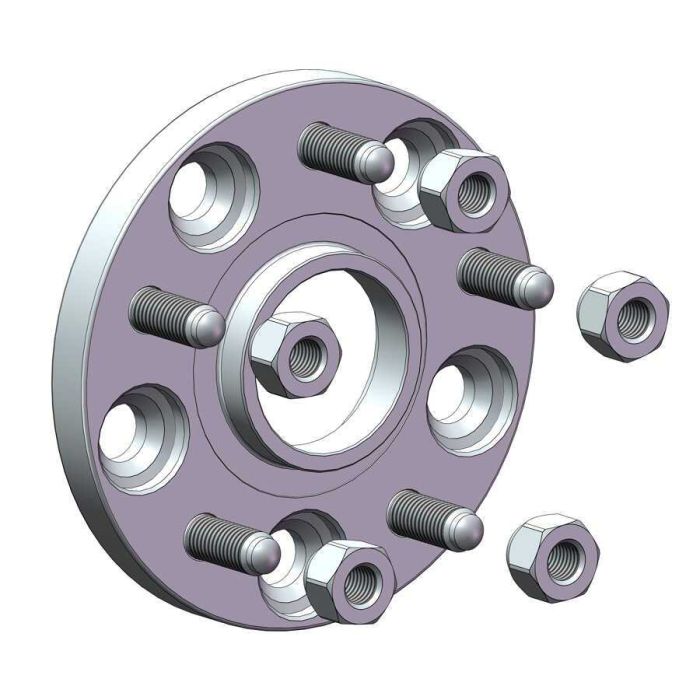 Проставки для вильоту коліс на Chery 10 мм 5x114,3 dia 60,1 (STUD12x1.5)