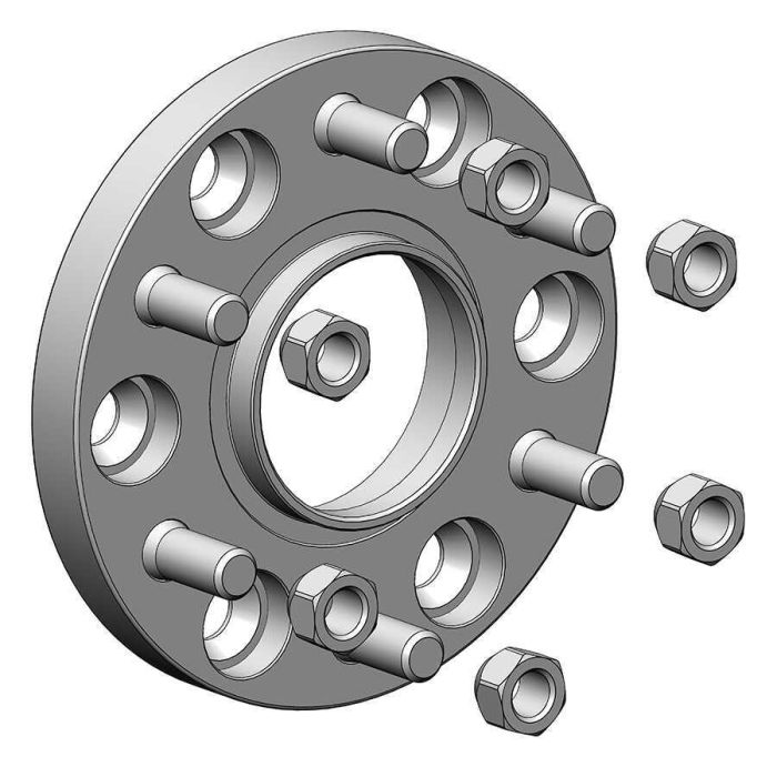 Проставки для вылета колес на Chevrolet 20 мм 6x139,7 dia 78,1 (STUD14x1.5)