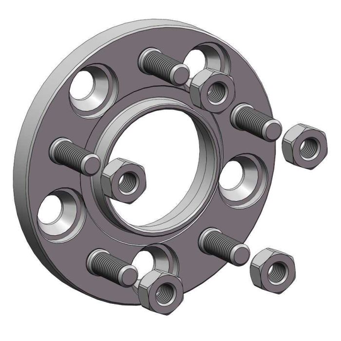 Проставки для вильоту коліс на Chrysler 15 мм 5x114,3 dia 71,5 (STUD12x1.5)