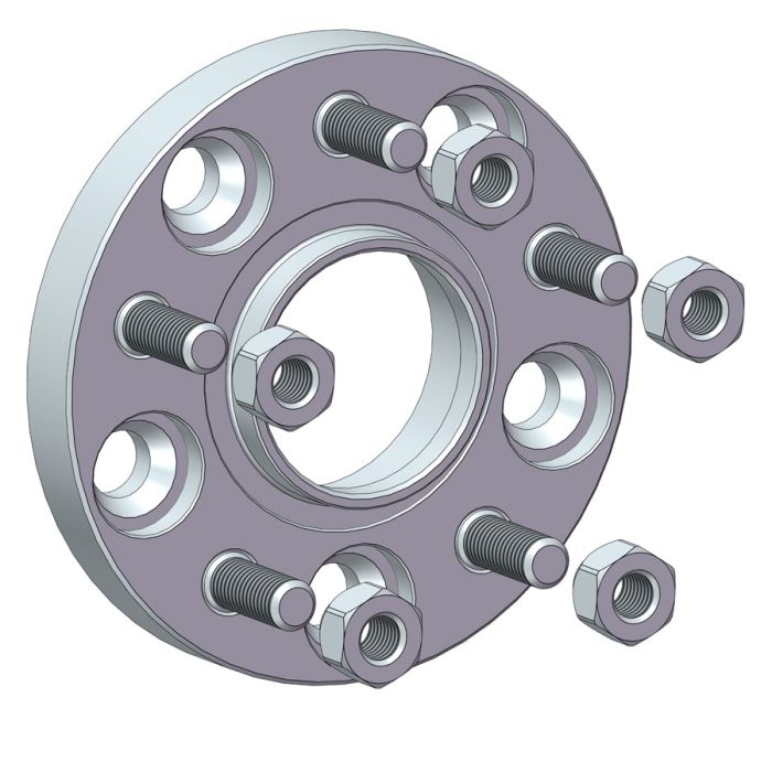 Проставки для вильоту коліс на Honda 20 мм 5x114,3 dia 64,1 (STUD12x1.5)