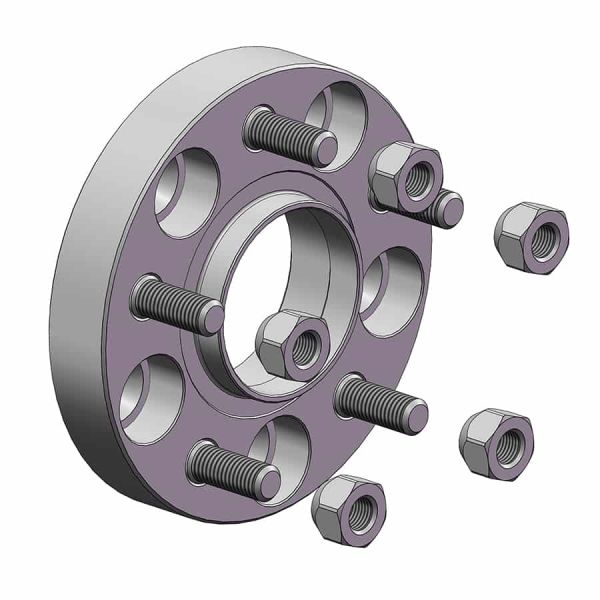 Проставки для вильоту коліс на Nissan 25 мм 5x114,3 dia 66,1 (STUD12x1.25)