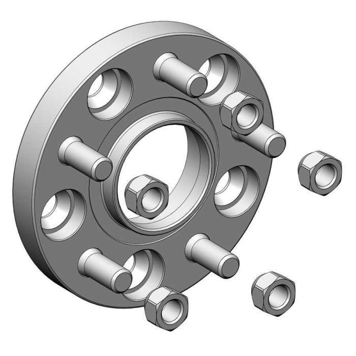 Проставки для вильоту коліс на Opel 20 мм 5x120 dia 67,1 (STUD14x1.5)