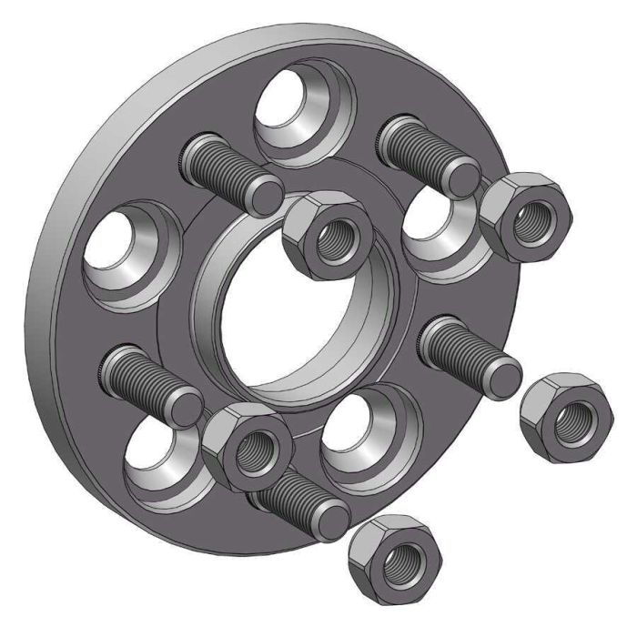 Проставки для вылета колес на Saab 15 мм 5x100 dia 56,1 (STUD12x1.25)