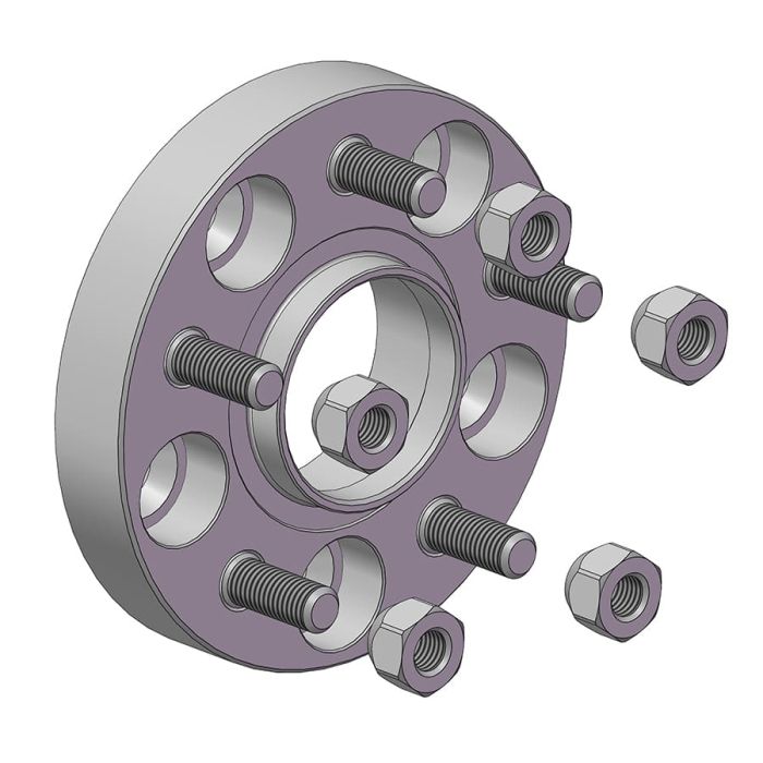 Проставки для вылета колес на Ford 25 мм 5x112 dia 63,4 (STUD12x1.5)