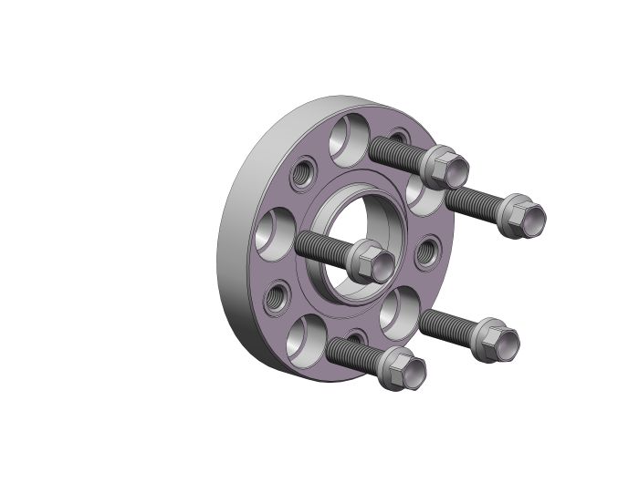 Wheel Offset Spacers for Land Rover, 25 mm, 5x114.3, Dia. 64.1- (NUT14x1.5)