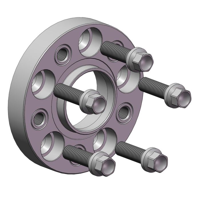 Проставки для вылета колес на Volkswagen 25 мм 5x112 dia 66,6 (NUT15x1.25)