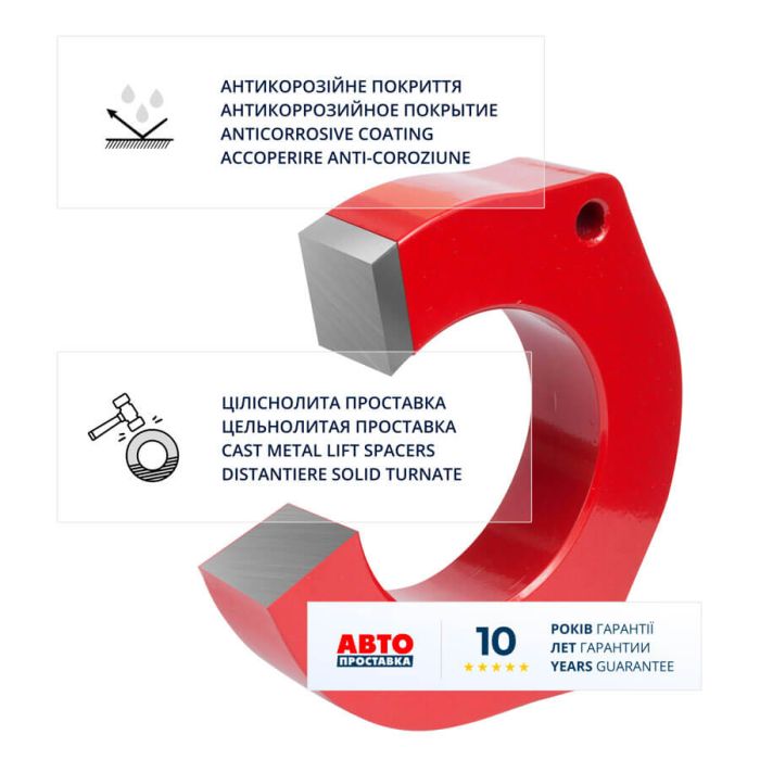 Проставки передніх стійок 40 мм Toyota ProAce 2 (1001-15-066/40)