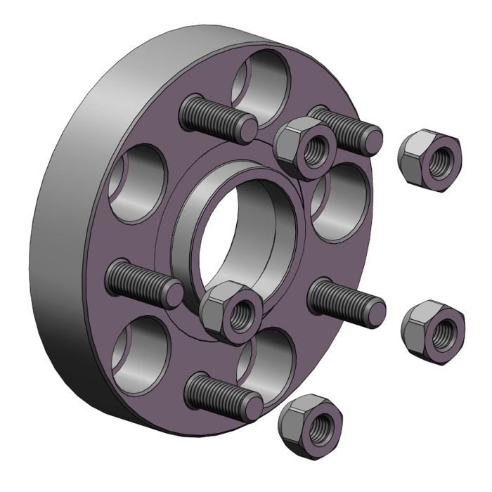 Проставки для вильоту коліс на Toyota 30 мм 5x114,3 dia 60,1 (STUD12x1.5)