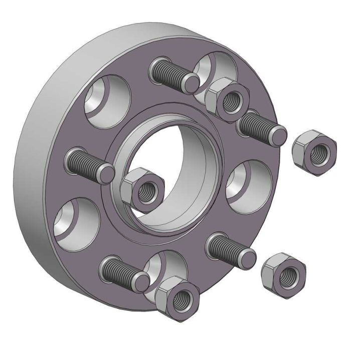 Проставки для вильоту коліс на Acura 30 мм 5x114,3 dia 64,1 (STUD12x1.5)