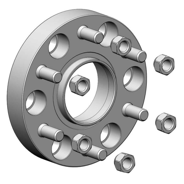 Проставки для вылета колес на GMC 30 мм 6x139,7 dia 78,1 (STUD14x1.5)