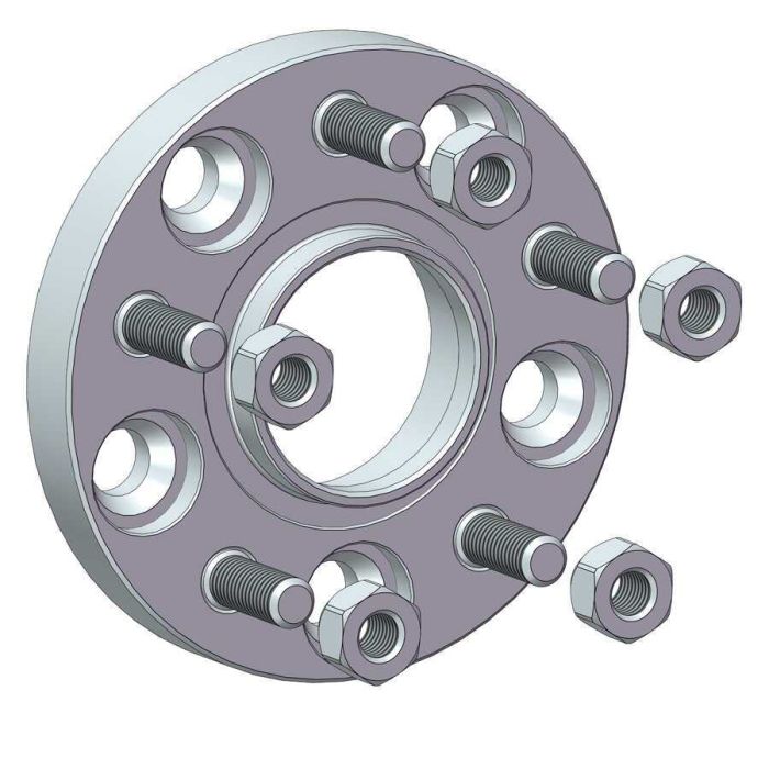 Проставки для вылета колес на Isuzu 20 мм 5x114,3 dia 64 (STUD12x1.5)
