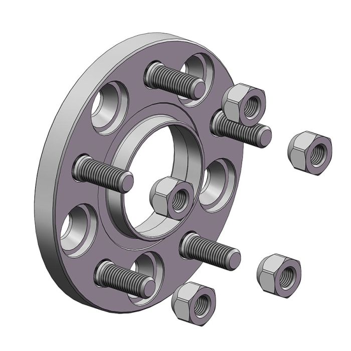Проставки для вылета колес на Opel 15 мм 5x114,3 dia 66,1 (STUD12x1.25)