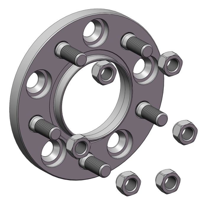 Проставки для вылета колес на Ssang Yong 15 мм 5x130 dia 84,1 (STUD14x1.5)