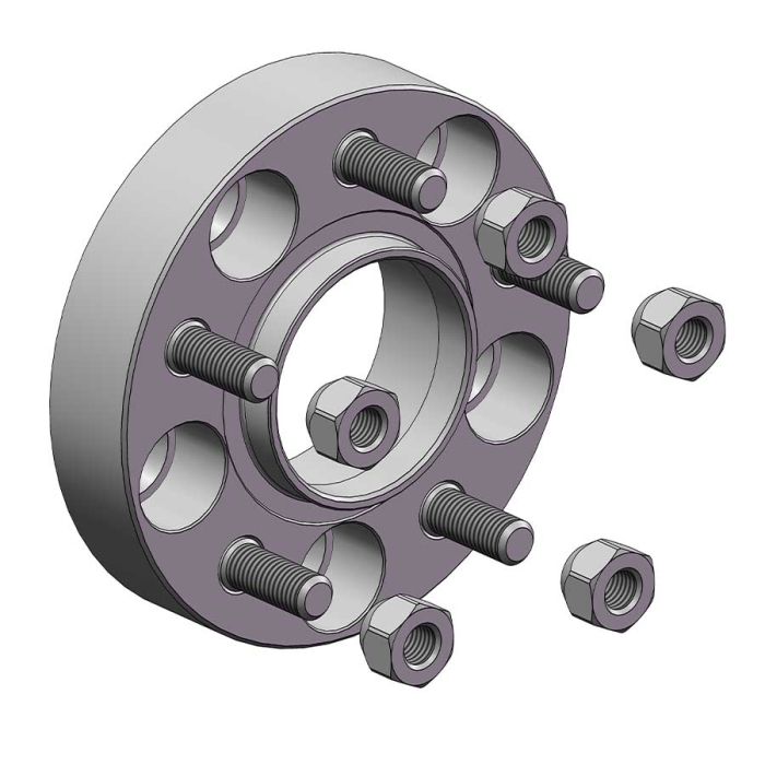 Проставки для вильоту коліс на Buick 30 мм 5x115 dia 70,2 (STUD12X1.5)