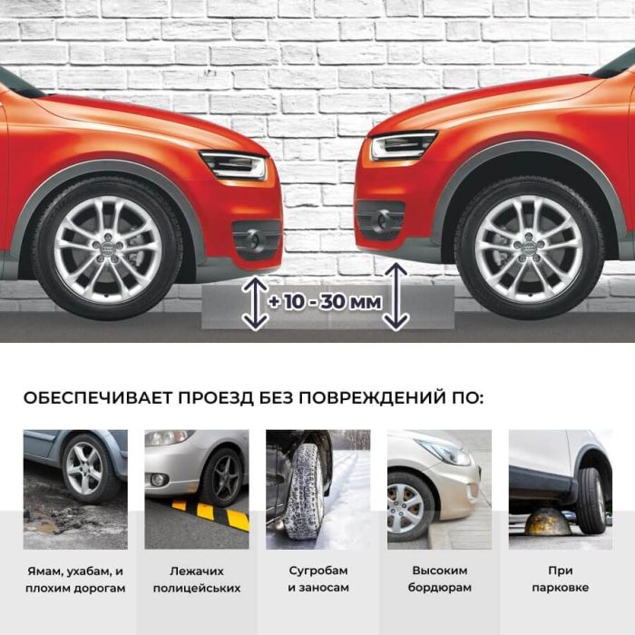 Проставки передних стоек 25 мм Peugeot Expert (1036-15-024/25)